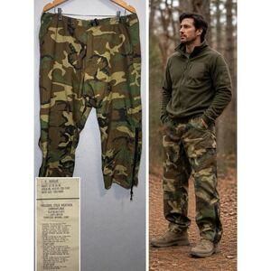 BDU Military Cold Weather Trousers Camo Gore-Tex 8415-01-228-1349 Large-Regular